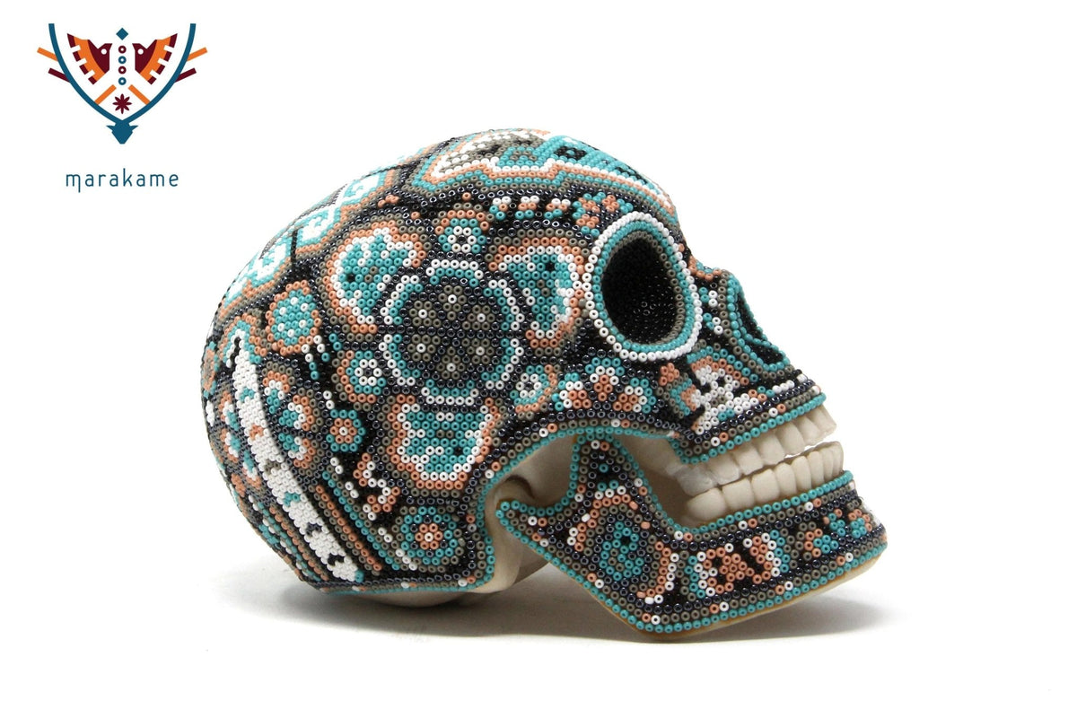 Calaverita Arte Huichol - Tzucu III - Arte Huichol - Marakame