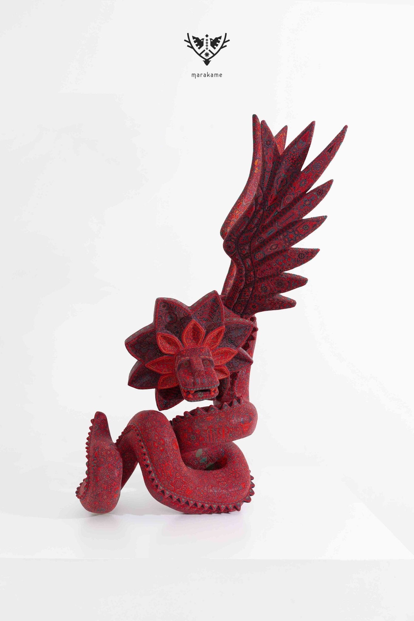 Escultura Arte Huichol - Quetzalcóatl - Arte Huichol - Marakame