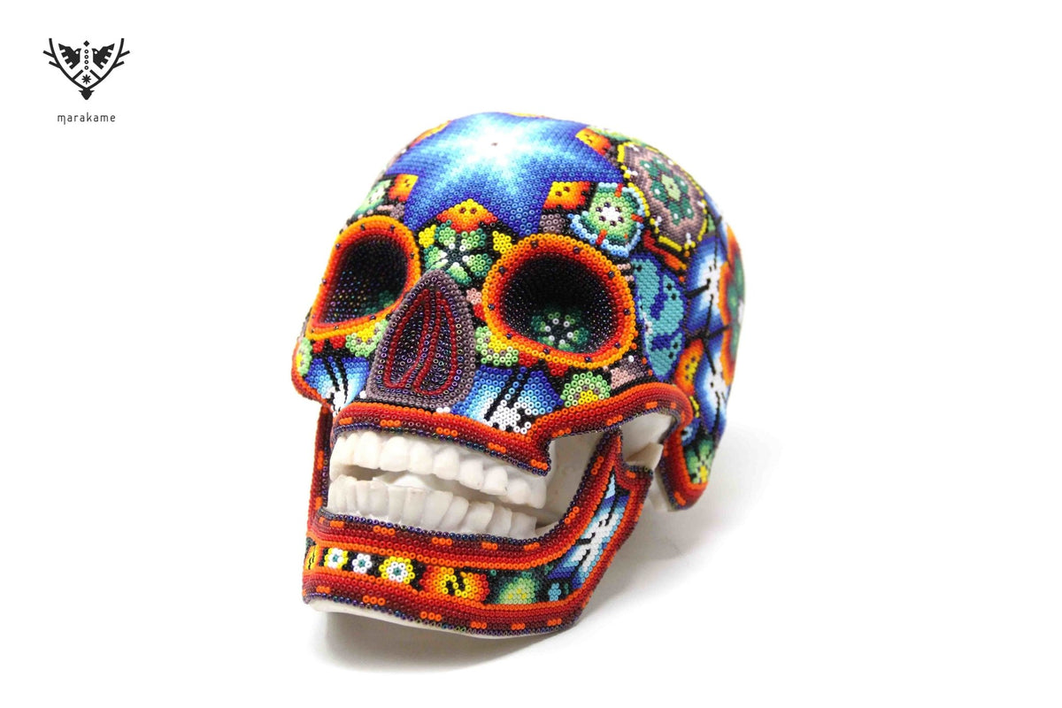 Calavera Huichol - Moho Xawe - Arte Huichol - Marakame