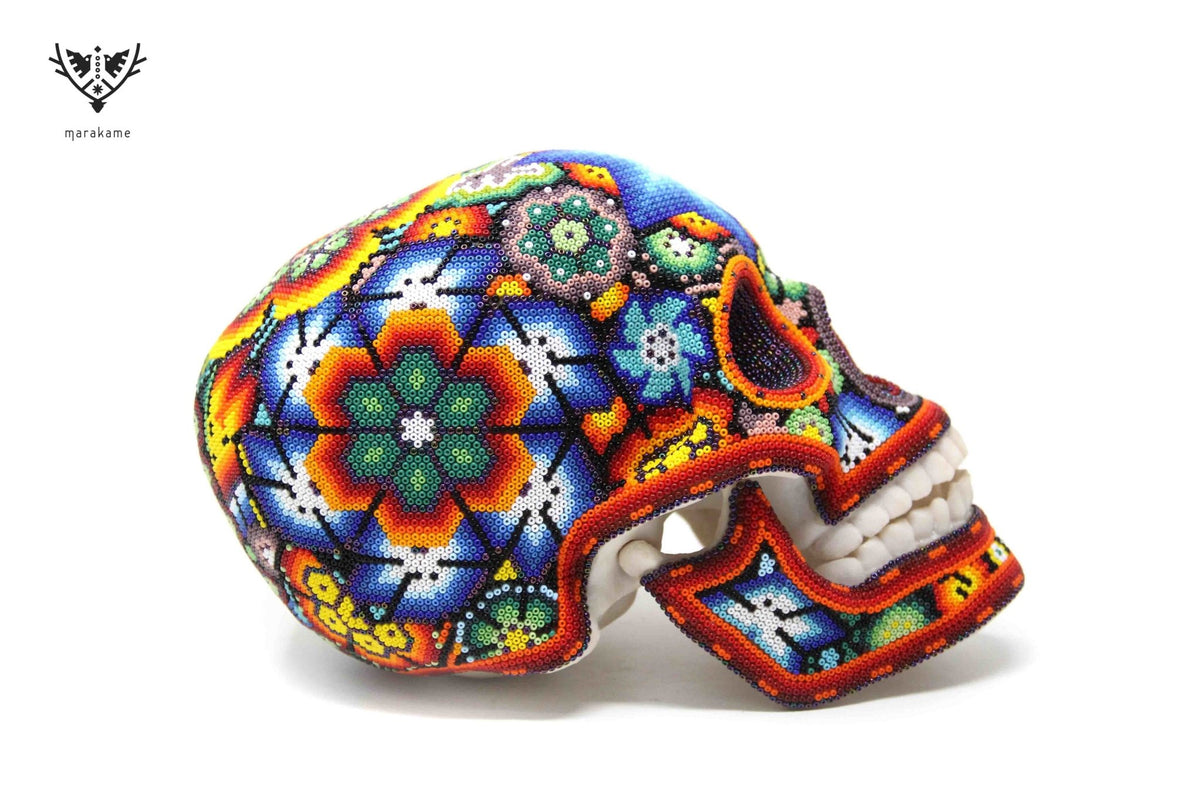 Calavera Huichol - Moho Xawe - Arte Huichol - Marakame