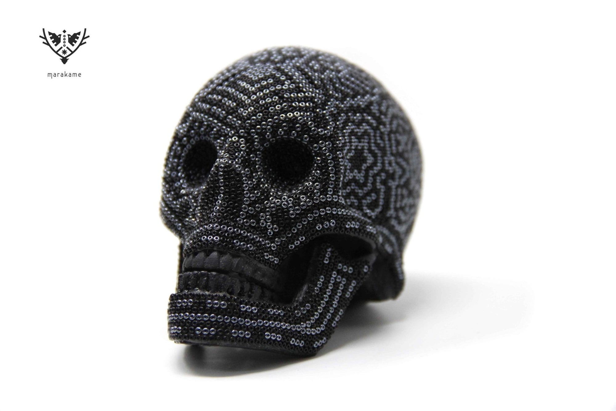 Calaverita Huichol Mini - "Yurienaka II" - Arte Huichol - Marakame