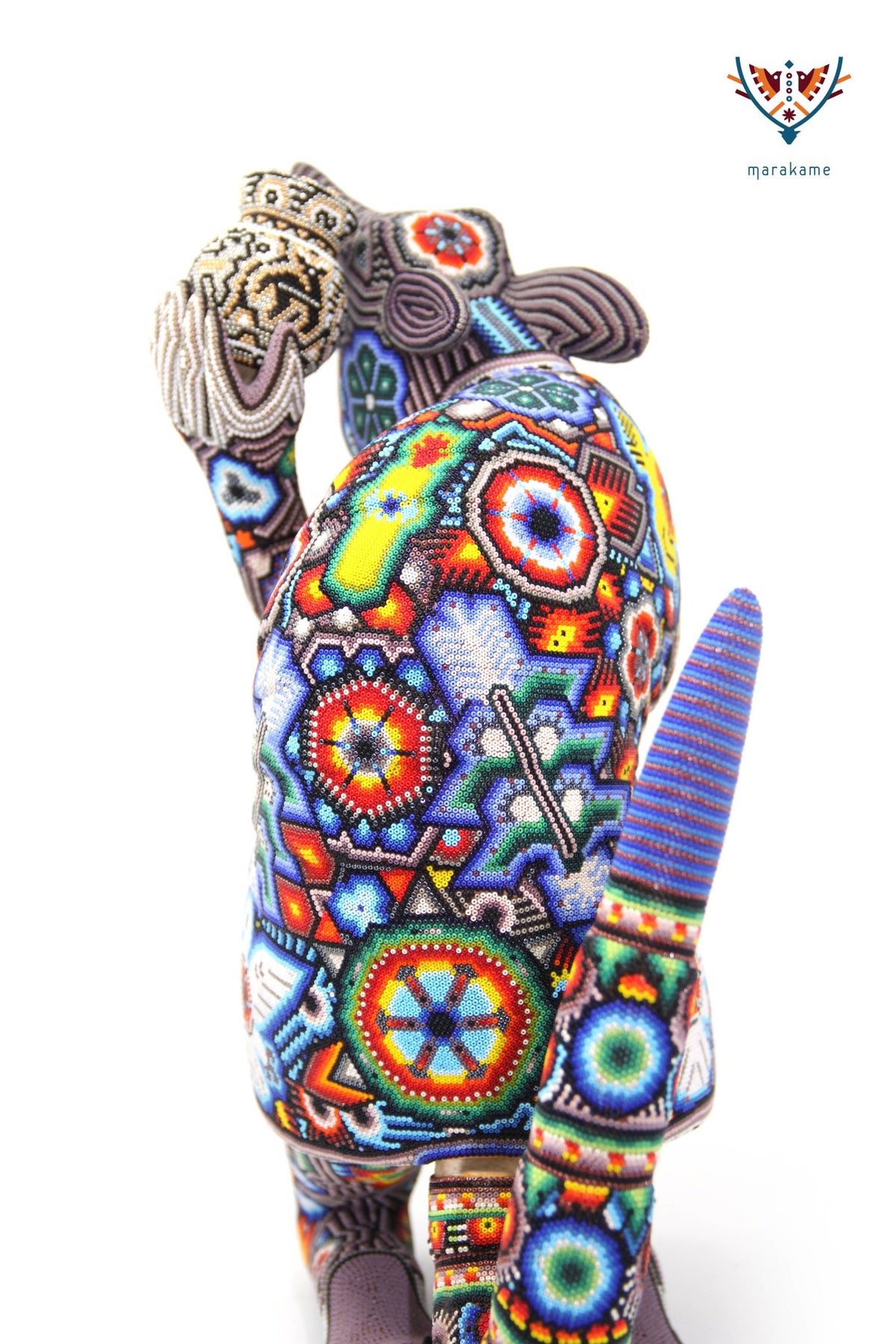 Escultura de copal Nahuala - Nunutzi - Arte Huichol - Marakame